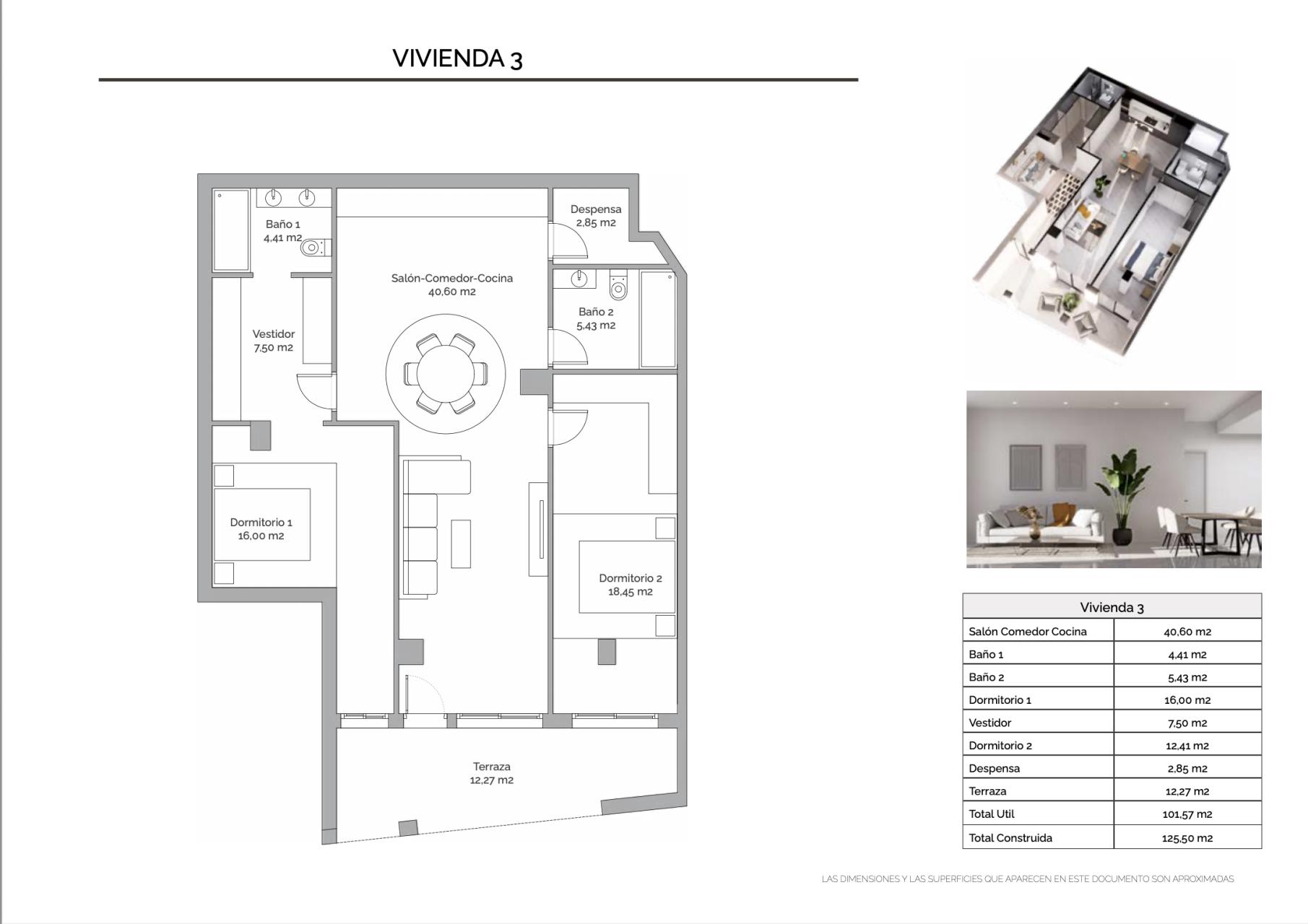 Torrevieja, Playa Del Cura, Apartartamento Planta baja de Obra Nueva