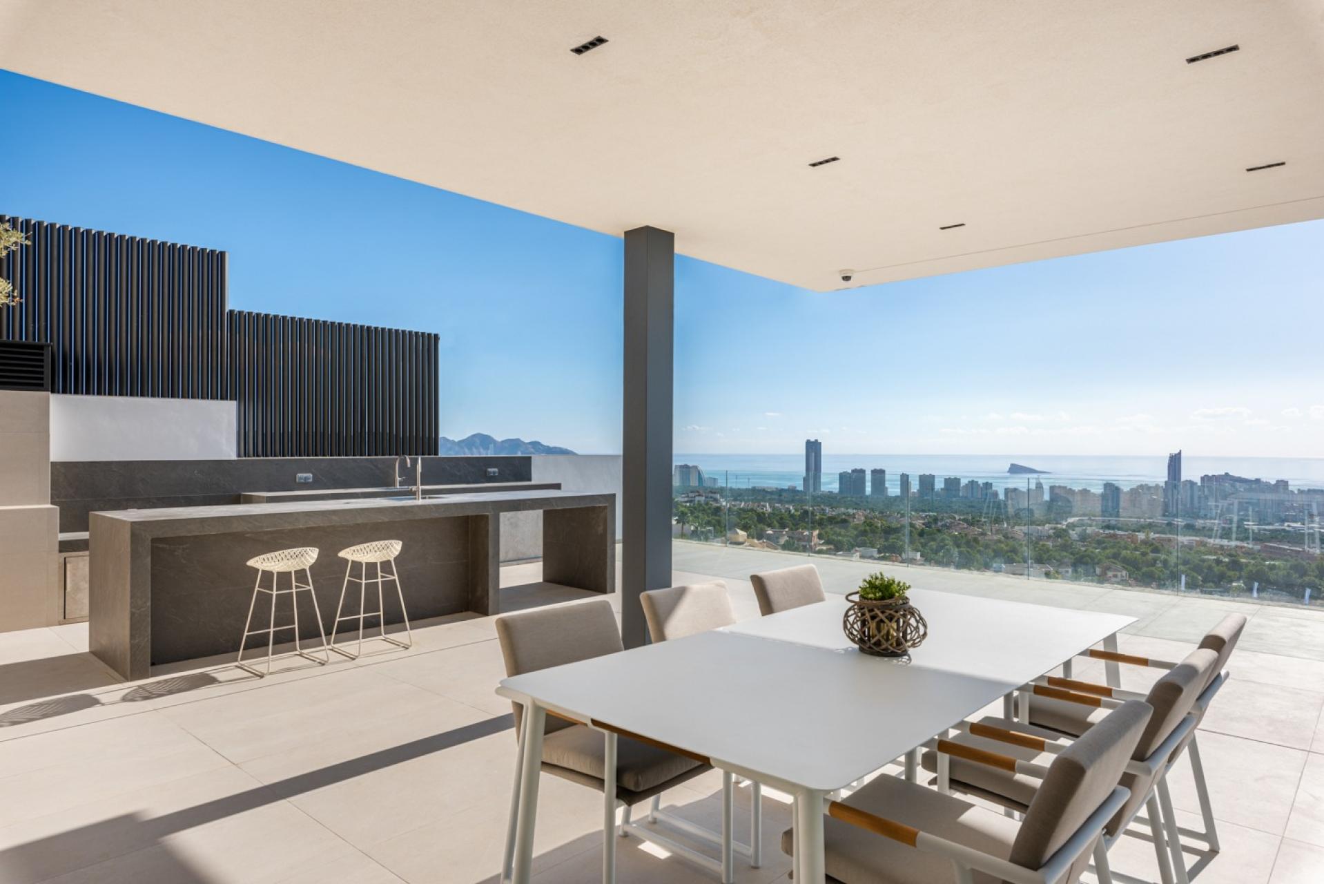 Finestrat, Neu gebaute Luxusvilla mit Meerblick